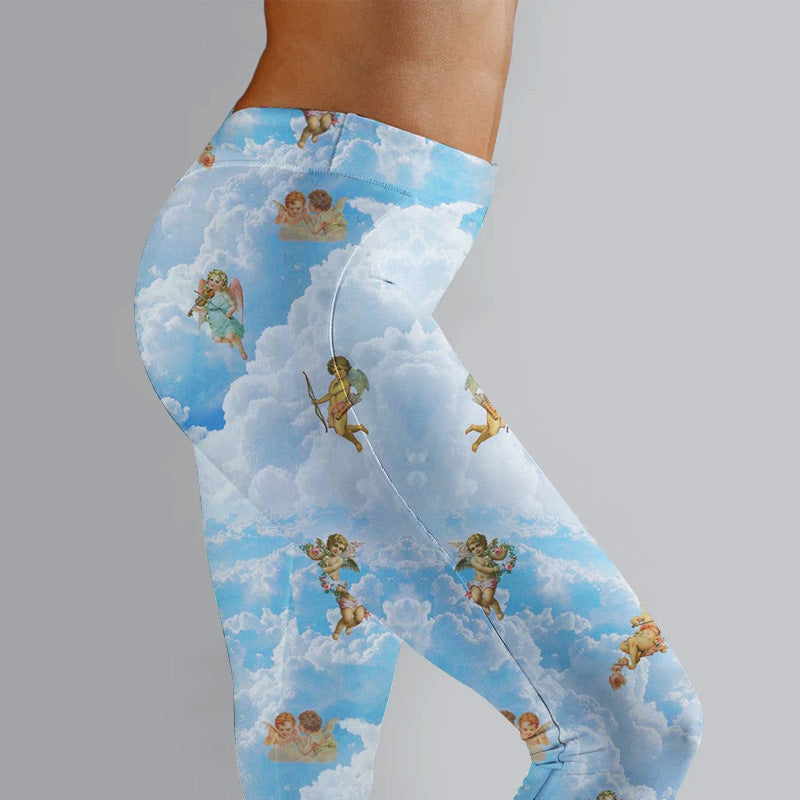 Cupid Print Leggings