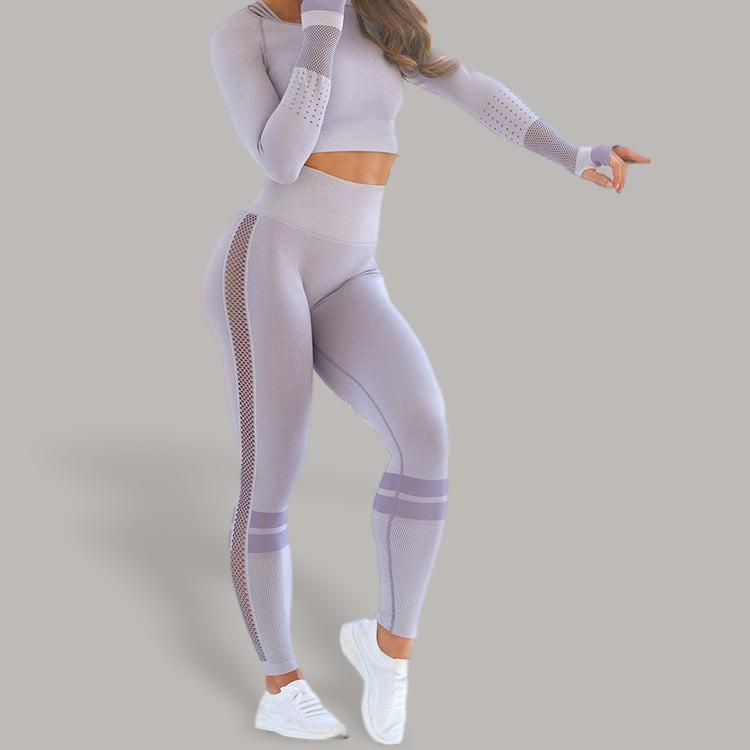 Hollow mesh leggings